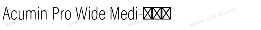 Acumin Pro Wide Medi字体转换